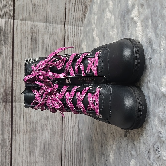 Sorel Lexie Wedgie Black/White Waterproof Winter Boots, Little Girls Size 1, NWT - Picture 6 of 11